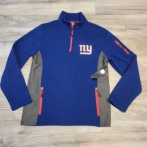 New York Giants Fleece Mens Quarter-Zip Pullover Small Pullover‎ NFL NEW